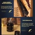 thumbnail image 4 of SSZMDLB Quill Pen Calligraphy Set, Dip Pen with 5 Replacement Nibs and 15ml Ink, Stainless Steel Gothic Pen for Ink Painting, Outlining, English Calligraphy, Includes Fire Paint Seals and Matching, 4 of 7