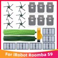 thumbnail image 2 of Compatible for iRobot Roomba S9 9150 / S9+ Plus 9550 Robot Vacuum Hepa Filter Main Side Brush Dust Bag Spare Part Accessories, 2 of 5
