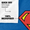 thumbnail image 4 of Superman Classic Logo Officially Licensed Beach Towel 30' X 60', 4 of 6