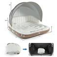 thumbnail image 2 of Gymax Île Flottante avec Auvent, Bouée Gonflable pour Piscine, Radeau Lounge avec Auvent Rétractable, 2 of 10