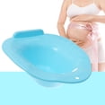 thumbnail image 3 of HAMPPLIES 1Pcs Blue Round Sitz Bath for Toilet Seat Postpartum Care Wash Basin, 3 of 6