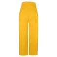 thumbnail image 4 of AILIYIL Casual Pants Women'S Spring Summer Flared Pants Wide Foot Casual Pants Wide Foot Pants (Yellow,XXL), 4 of 5