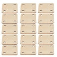 thumbnail image 2 of 36 tarjetas cuadradas de madera en blanco para telar, con 4 agujeros. Ideales para manualidades, proyectos de bricolaje y decoración del hogar. Tejido fácil y rápido., 2 of 8