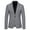 Gray, variant on Men Single Breasted Fashion Suit Business Casual Suit Wool Suit Coat