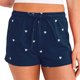 thumbnail image 1 of Pantalones cortos informales de verano con estampado de amor para mujer, pantalones cortos cómodos con cintura elástica y cordón, 1 of 3