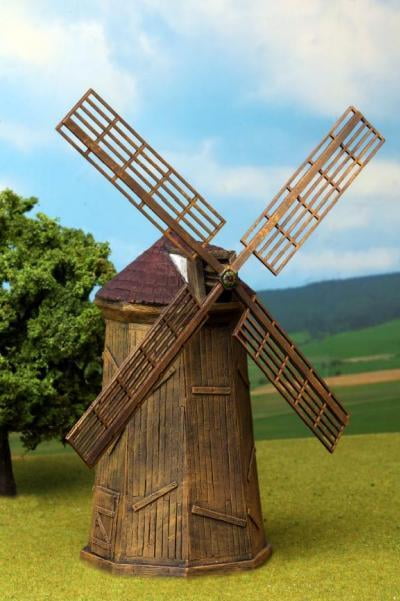 Windmill w Wind Wheel New by Ziterdes