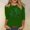 Green, variant on St Patrick's Day Tops for Women 3/4 Length Sleeve Shamrocks Print Blouses Casual Crewneck Loose Fits Tops Soft Breathable Lightweightss Blouses