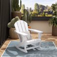 thumbnail image 1 of Westintrends Mecedora para Exteriores Malibu, de Madera Polimérica, Clásica, Resistente a Todo Tipo de Clima, con Capacidad para 350 Lb, para Patio, Césped, Silla Adirondack de Plástico, 1 of 9