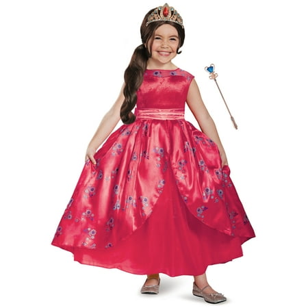 Child's Girls Deluxe Disney Princess Elena Of Avalor Dress Costume