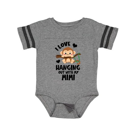 

Inktastic Monkey I Love Hanging out with My Mimi Gift Baby Boy or Baby Girl Bodysuit