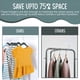 thumbnail image 5 of TechZoo 50 perchas de terciopelo premium para niños – Perchas antideslizantes para niños de 14 pulgadas – Perchas ultra delgadas para ahorrar espacio – Gancho giratorio de 360°, perchas fuertes y dura, 5 of 5