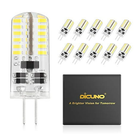 

DiCUNO G4 LED Bulb JC Bi-Pin Base Light Bulbs 3W 12V AC/DC Equivalent to 20W-25W T3 Halogen Replacement Daylight White 6000K Non-dimmable for Landscape Puck Under Cabinet Lighting 1