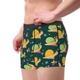 thumbnail image 2 of Yiaed Snails And Butterfies Print Men's Soft Cotton Boxer Shorts Breathable Boxers Underwear Moisture-Wicking Underwear Stretch Boxer Briefs for Man-Large, 2 of 5