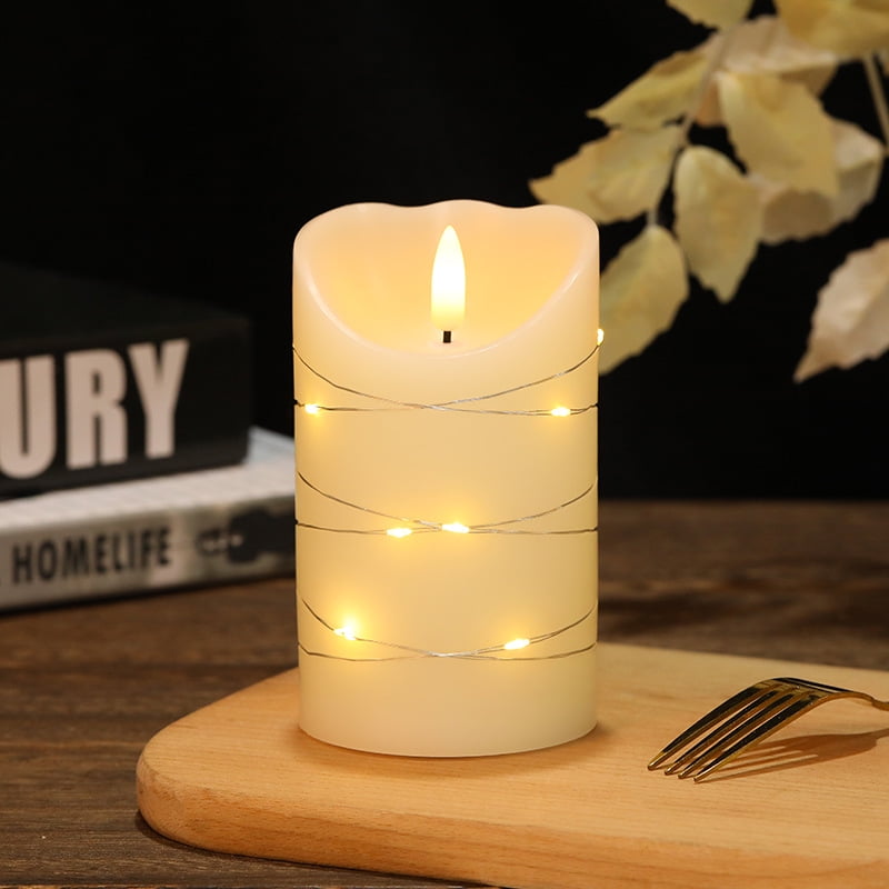 Flameless Candle Flickers with 3D moving flame, battery powered candle