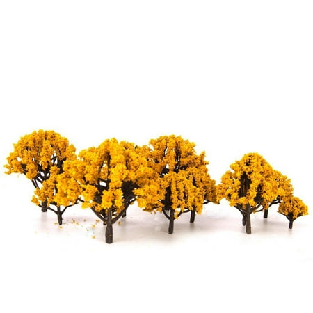 

NUOLUX 20pcs Model Scenery Landscape Trees 3CM-8CM (Orange)