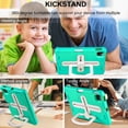 thumbnail image 4 of Case for iPad Pro 11 Case (4th 2022/3rd 2021/2nd 2020/1st 2018) with Shoulder Strap, Shockproof Handle Kickstand, Mini Green, 4 of 7