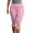 A-Pink924, variant on XIAOCHA Women's Side Split Capri Leggings Solid Stretchy Slim Pants Gym Daily Wear Trousers
