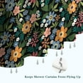 thumbnail image 6 of Pioneer Flower Floral Print Pattern Shower Curtain 72"x72" ,Bathroom Decorative Shower Curtains Set with 12 Hooks,Modern Waterproof Washable Shower Curtain, 6 of 6