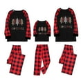 thumbnail image 6 of Odeerbi Matching Family Christmas Pajamas Sets Plaid Sleepwear Mens Xmas Printed Loungewear Tops and Pants Family Matching Jammies Set for Dad, 6 of 9
