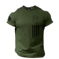 thumbnail image 1 of jsaierl T-shirts Graphiques 3D pour Hommes T-shirts à Manches Courtes avec Imprimé de la Fête de l'Indépendance T-shirts d'Été à Col Rond T-Shirt Décontracté Hauts de Gym pour Muscles, 1 of 4