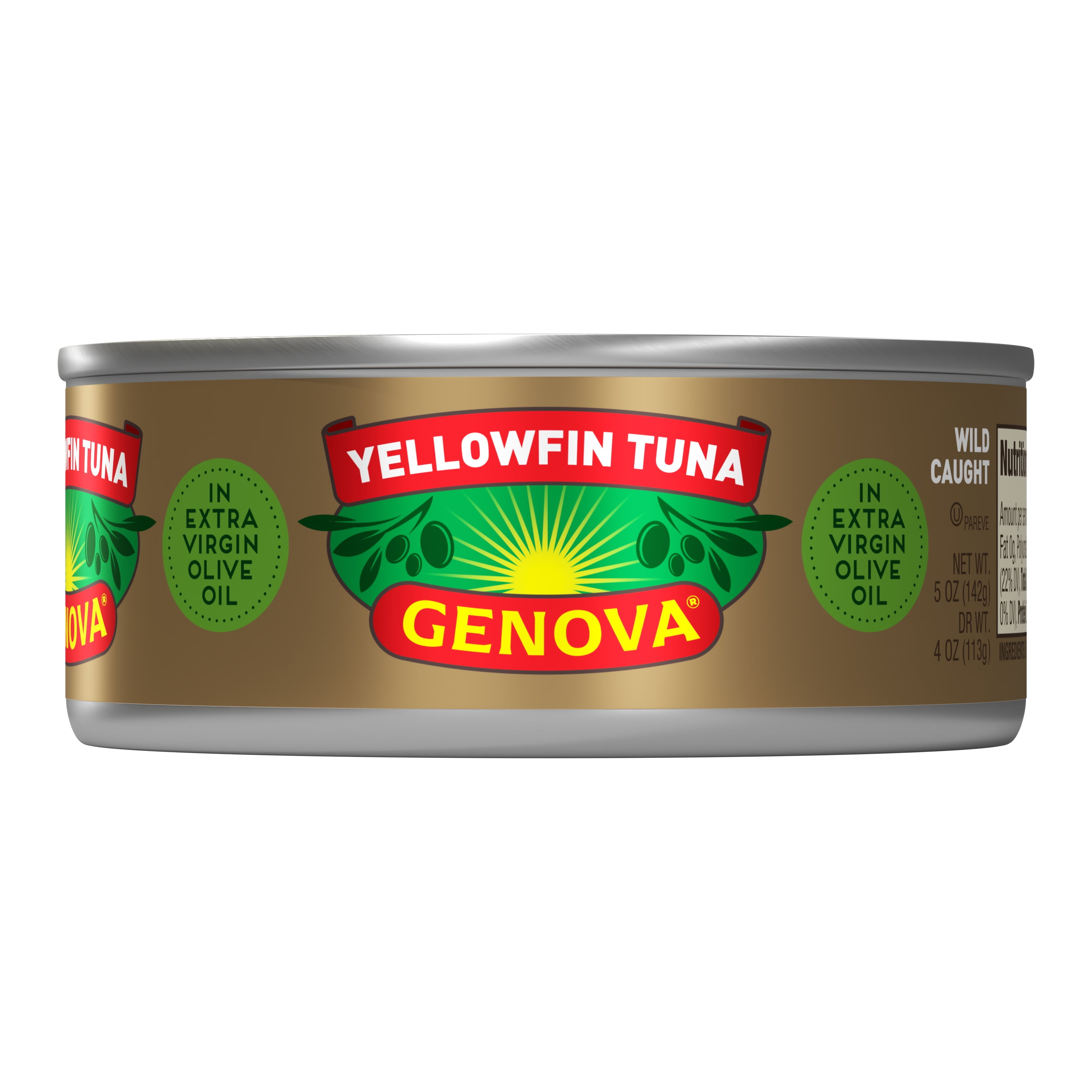 (2 pack) Genova Premium Yellowfin Tuna in Extra Virgin Olive Oil 5 oz Can
