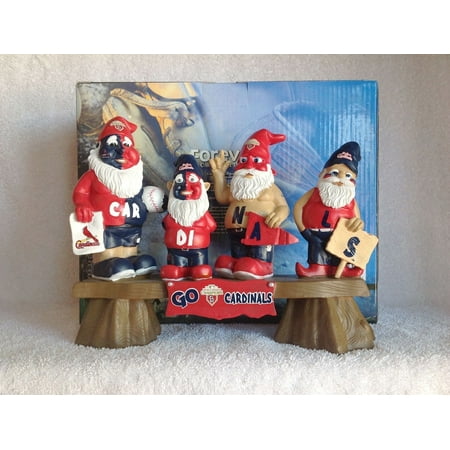 Resin Baseball - Gnomes St Louis Cardinals World Series (2011) - 10 inch heavy resin Gnome MLB