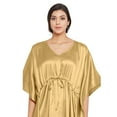 thumbnail image 5 of Gypsie Blu Satin Silk Kaftan for Women Sleepwear Maxi Dress Adjustable Nightgown Plus Size Kimono Sleeve Ladies Caftan Online, 5 of 7