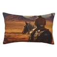 thumbnail image 1 of Fotbe Western Desert Cowboy Cloud Funda de Almohada Decorativa Estilo Occidental, Lujo en Algodón, Fundas para Almohadas King, Cojín Estampado para Decoración del Hogar-16"x24", 1 of 6