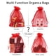 thumbnail image 4 of Bolsas de regalo Jexila de organza con cordón, 100 unidades, color rojo, 13 x 18 cm, 4 of 7