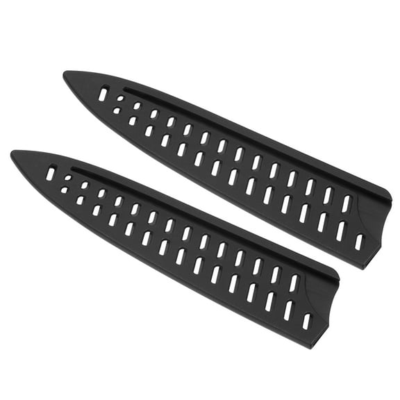 Uxcell Portable PP Knife Sheath Cover Sleeves Knife's Edge Guard for 8" Chef Knife Black 2 Pack