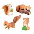 thumbnail image 3 of simhoa 5xMiniature Squirrel Garden Statue Crafts Funny for Indoor Outdoor Shelf Lawn 5 Pcs, 3 of 10