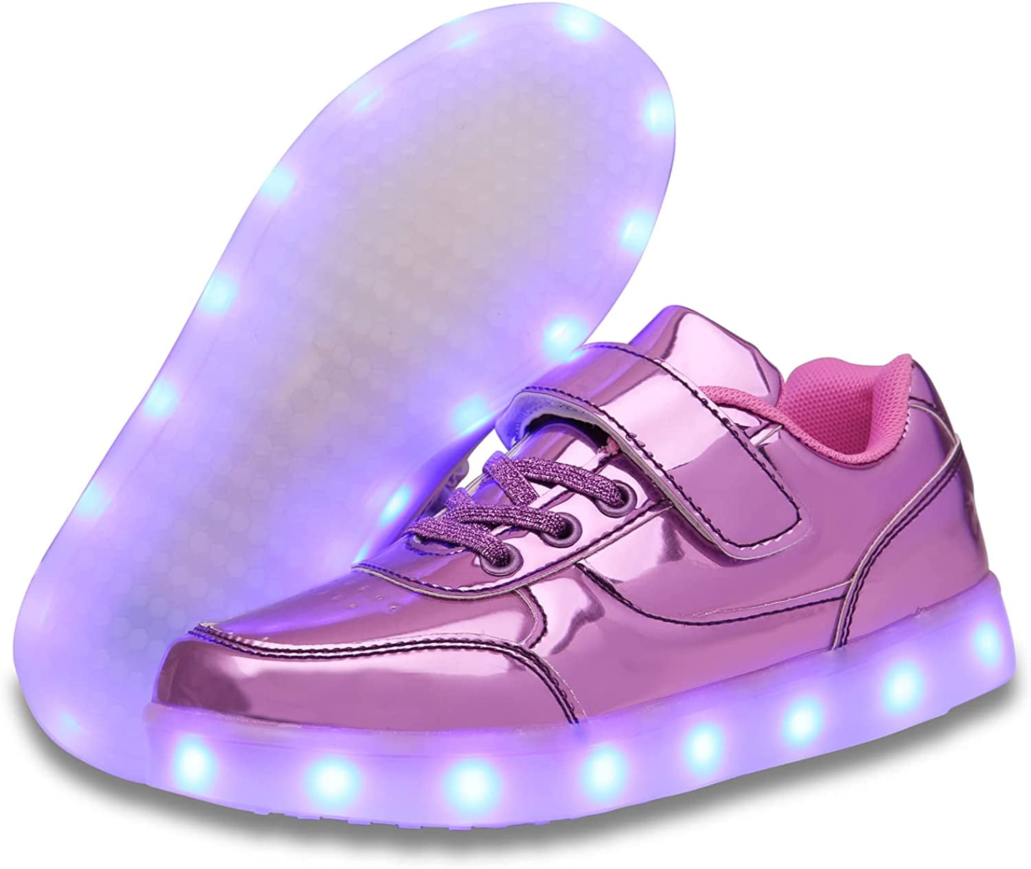 YAZI LED Light up Shoes Kids Low LED Sneakers USB Rechargeable Glowing Luminous for Boys Girls