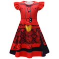 thumbnail image 3 of Disfraz de Kylie Cantrall para Halloween de D-Descendants 4, disfraz de Cosplay rojo de The Rise of Red Wonderland, herederos de Starlight, peluca elegante de Chloe, 3 of 5