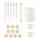 thumbnail image 2 of Juego de herramientas para manualidades con resina, kit de herramientas para mezclar resina con taza medidora de silicona, kit de herramientas para taza medidora de, 2 of 14