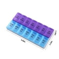 Honeeladyy Travel Pill Organizer, 7 Days Weekly Tablet AM /PM Organizer