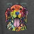 thumbnail image 5 of Wild Bobby Dean Russo Golden Retriever Is Love Dog Is Love Dog Lover Men Graphic Tee, Heather Black, Large, 5 of 5