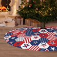 thumbnail image 5 of KLL 36" Christmas Tree Skirt American Stars2 Xmas Tree Skirts Mat for New Year Xmas Holiday Party Indoor Outdoor Home Decoration, 5 of 5