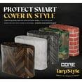 thumbnail image 7 of Core Tarps Extreme Heavy Duty 20 Mil Tarp Cover, Waterproof, UV Resistant, Rip and Tear Proof, Poly Tarpaulin with Reinforced Edges for Roof, Camping, Patio, Pool , Boat (Brown Wood/Black 30′ X 50′), 7 of 7