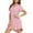 Red2, variant on Seductiva Clothing Women's Cotton Short Sleeve Nightgowns Pajamas for Women Dress Button Up Shorts Sleeve Nightwear Spring Summer Sleepwear Simple At Home Pajamas Lightweight Sleep Shirt