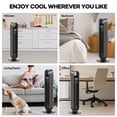 thumbnail image 4 of 36" Tower Fan Oscillating Cooling Fan, Remote Control, 3 Wind Modes, Timer, for Office, Home, 4 of 9