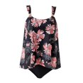 thumbnail image 3 of JAKANYQ Women Tankini Bathing Suits Ruffle High Waisted Swimsuit Trendy Personalized Swimwear, M, 3 of 4