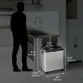 thumbnail image 7 of iTouchless 16 Gallon Touchless Trash Can and Recycle Bin, Stainless Steel, Dual-Compartment (8 Gal each), Kitchen Recycling and Garbage, 7 of 7