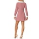 thumbnail image 3 of INSPIRE CHIC Women's Polka Dots Peter Pan Collar Contrast Long Sleeve Shirt Dress XL Pink, 3 of 5