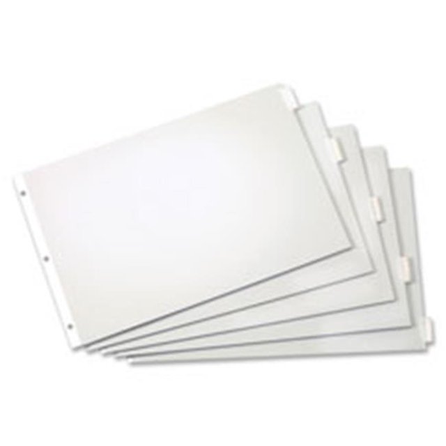 Séparateurs d'Onglets Insérables, 8 Onglets, 11 Po x 17 Po, Transparent
