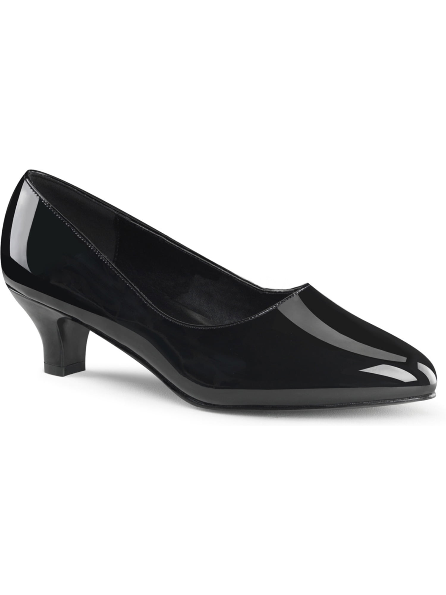 womens 2 inch heels classic pump black 