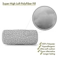 thumbnail image 2 of Majestic Home Goods Indoor Outdoor Gray Towers Round Bolster Decorative Throw Pillow 18.5 in L x 8 in W x 8 in H, 2 of 6