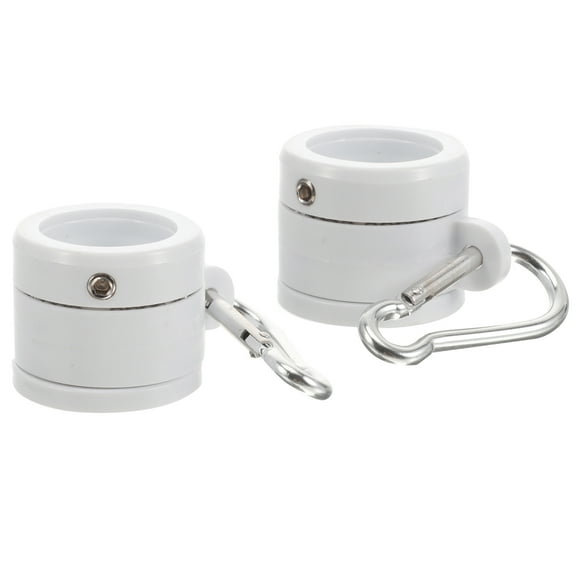 FOMIYES 1Set Flag Rotating Rings Stainless Steel for Flagpole Accessories White Color Rotating Anti-Wrap