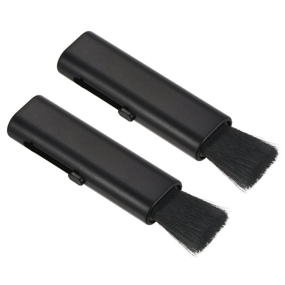 Unique Bargains Keyboard Cleaning Brush, 2 Pack Telescopic Type Window Groove Cleaning Brush, for Laptop Computer Keyboard Black