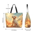 thumbnail image 5 of Yiaed Sunshine Golden Cloud Dog Print Handbag for Women Tote Purse Shoulder Bag Large Fashion Hobo Purse Handbag Shopping Tote, 5 of 5