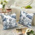 thumbnail image 6 of Nautical Coastal Throw Pillow Covers 18x18 Set of 2,Beach Themed Ocean Coral Sea Turtle Pillowcases for Sofa Couch Living Room, 6 of 6
